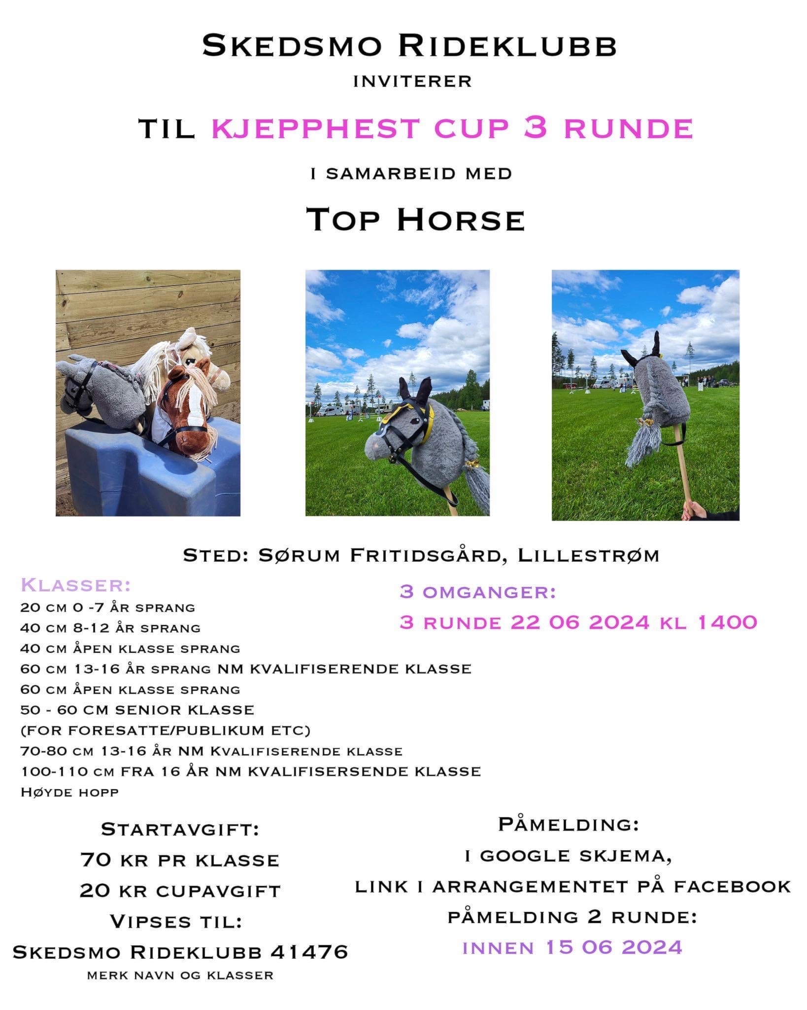 Siste runde i kjepphest cup - meld deg på!